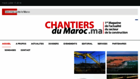 What Chantiersdumaroc.ma website looked like in 2018 (5 years ago)