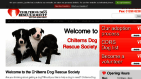 What Chilternsdogrescue.org.uk website looked like in 2018 (5 years ago)