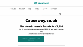 What Causeway.co.uk website looked like in 2018 (5 years ago)