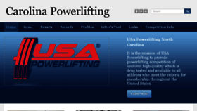What Carolinapowerlifting.com website looked like in 2018 (5 years ago)