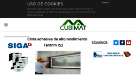 What Cubimat.com website looked like in 2018 (5 years ago)