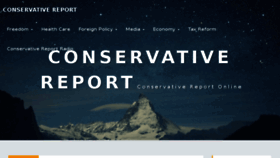 What Conservativereport.org website looked like in 2018 (5 years ago)