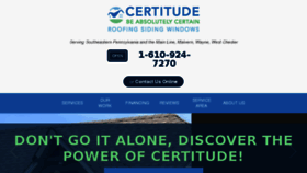 What Certitudehi.com website looked like in 2018 (5 years ago)