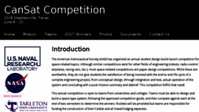 What Cansatcompetition.com website looked like in 2018 (5 years ago)