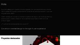 What Carlosmaya.com website looked like in 2018 (5 years ago)