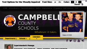 What Campbellcountyschools.org website looked like in 2018 (5 years ago)