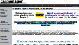 What Carmanager.be website looked like in 2018 (5 years ago)