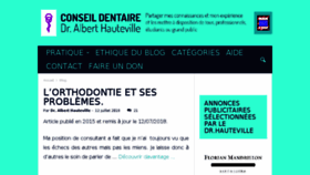 What Conseildentaire.com website looked like in 2018 (5 years ago)
