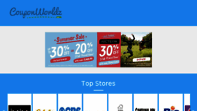 What Couponworldz.com website looked like in 2018 (5 years ago)