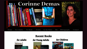 What Corinnedemas.com website looked like in 2018 (5 years ago)