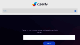 What Clearify.io website looked like in 2018 (5 years ago)