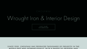 What Choufani.com website looked like in 2018 (5 years ago)