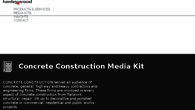 What Concreteconstructionmediakit.com website looked like in 2018 (5 years ago)