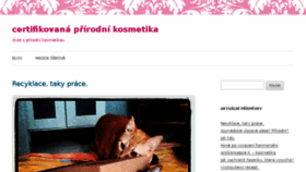 What Certifikovana-prirodni-kosmetika.cz website looked like in 2018 (5 years ago)