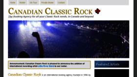 What Canadianclassicrock.com website looked like in 2018 (5 years ago)