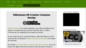 What Creativecommons.se website looked like in 2018 (5 years ago)