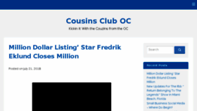 What Cousinscluboc.org website looked like in 2018 (5 years ago)