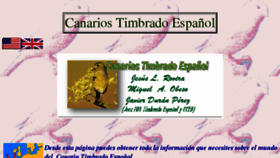 What Canariostimbrados.es website looked like in 2018 (5 years ago)