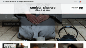 What Couleur-chanvre.fr website looked like in 2018 (5 years ago)