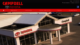 What Campbelltoyota.ca website looked like in 2018 (5 years ago)
