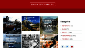 What Cestovatel.eu website looked like in 2018 (5 years ago)