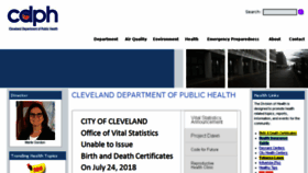What Clevelandhealth.org website looked like in 2018 (5 years ago)