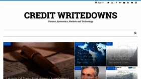 What Creditwritedowns.com website looked like in 2018 (5 years ago)