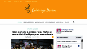 What Coloriage-dessin.com website looked like in 2018 (5 years ago)