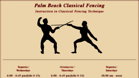 What Classicalfencing.org website looked like in 2018 (5 years ago)