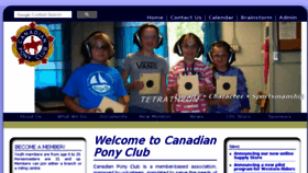 What Canadianponyclub.org website looked like in 2018 (5 years ago)