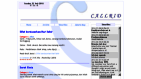 What Callrid.com website looked like in 2018 (5 years ago)