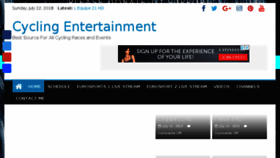 What Cyclingentertainment.stream website looked like in 2018 (5 years ago)