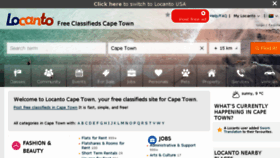 What Capetown.locanto.co.za website looked like in 2018 (5 years ago)