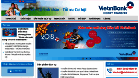 What Chuyentien.vietinbank.vn website looked like in 2018 (5 years ago)