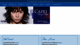 What Capri.edu website looked like in 2018 (5 years ago)