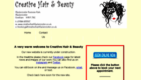 What Creativehairblackminster.co.uk website looked like in 2018 (5 years ago)
