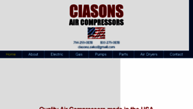 What Ciasons.com website looked like in 2018 (5 years ago)