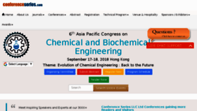What Chemicalengineeringconference.com website looked like in 2018 (5 years ago)