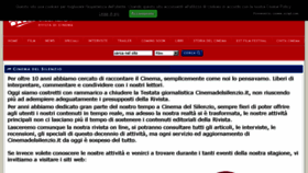 What Cinemadelsilenzio.it website looked like in 2018 (5 years ago)