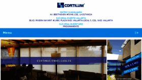 What Cortilum.mx website looked like in 2018 (5 years ago)