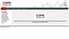 What Cspe-laseroptic.com website looked like in 2018 (5 years ago)