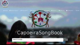What Capoeirasongbook.com website looked like in 2018 (5 years ago)