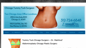 What Chicagotummytuck.net website looked like in 2018 (5 years ago)