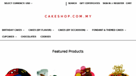 What Cakeshop.com.my website looked like in 2018 (5 years ago)