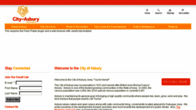 What Cityofasbury.com website looked like in 2018 (5 years ago)