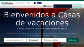 What Casasdevacaciones.com.mx website looked like in 2018 (5 years ago)