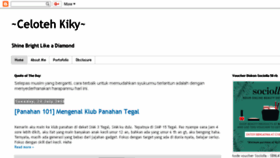 What Celotehkiky.com website looked like in 2018 (5 years ago)