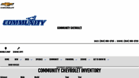 What Communitychevrolet.com website looked like in 2018 (5 years ago)