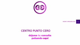 What Centropuntocero.com website looked like in 2018 (5 years ago)