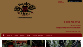 What Countryaffaircandles.com website looked like in 2018 (5 years ago)